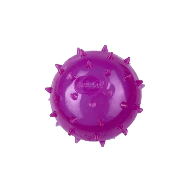 Мяч шипованный AnimAll Fun с пищалкой для собак, 45 мм, фиолетовый.