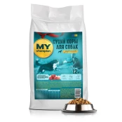 Полнорационный сухой корм Мой чемпион, "Мясной микс", для собак, 12 кг