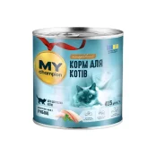 Вологий корм Мій чемпіон, для котів, шматочки в желе з рибою, 415 г