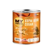 Влажный корм Мой чемпион, для собак, кусочки в желе с Индейкой, 1240 г