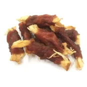 Ласощі Селянські Смаколики для собак, скибочки минтая з качкою, 6-8 см, 500 г