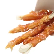 Ласощі Селянські Смаколики для собак, скибочки тріски з куркою та кунжутом, 12 см, 500 г