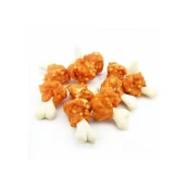 Лакомство Селянські Смаколики для собак, кальциевая косточка с курицей и рисом, 3. 5-4.5см, 500 г