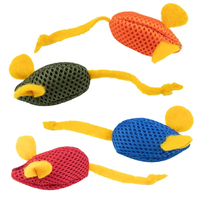 Мягкая игрушка Agility для кошек с кошачьей мятой, мышка, 6 см, разные цвета