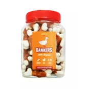 Лакомство Dankers косточки кальциевые с филе утки, для собак, 500 г