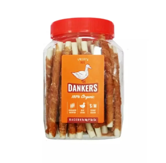 Ласощі Dankers палички кальцієві з філе качки, для собак, 500 г
