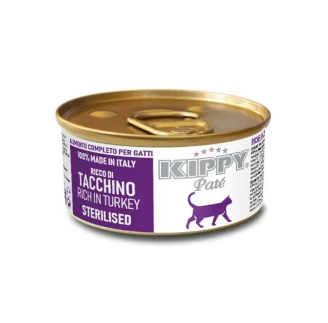 Консерви Kippy Pate для стерилізованих котів, паштет з індичкою, 85 г