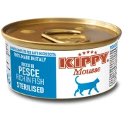 Вологий корм Kippy Mousse для стерилізованих котів, мус з рибою, 85 г