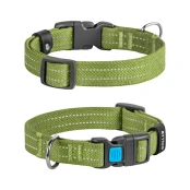 Нашийник CoLLaR для собак брезент, бавовняна тасьма, пластиковий фастекс, S, Ш: 20 мм, Д: 28-40 см