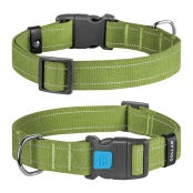 Нашийник CoLLaR для собак брезент, бавовняна тасьма, пластиковий фастекс, L, Ш: 35 мм, Д: 46-69 см