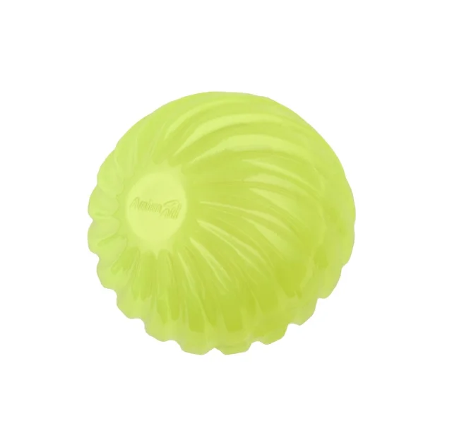 Игрушка AnimAll Fun мяч волна с пищалкой, для собак и кошек, 65 мм, желтый