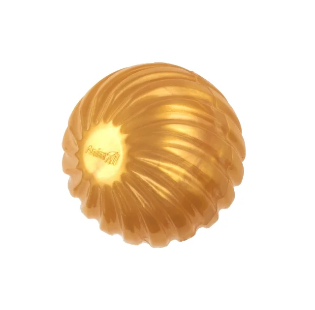 Игрушка AnimAll Fun мяч волна с пищалкой, для собак и кошек, 65 мм, золотой