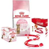Набір сухий корм Royal Canin Kitten Sterilised 2 кг + вологий корм 12 шт по 85 г + ігровий трек у подарунок