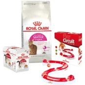 Набір сухий корм Royal Canin Savour Exigent 2 кг + вологий корм 12 шт по 85 г + ігровий трек у подарунок