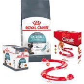 Набір сухий корм Royal Canin Hairball Care 2 кг + вологий корм 12 шт по 85 г + ігровий трек у подарунок