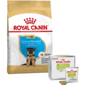 Набор сухого корма Royal Canin Puppy German Shepherd 12 кг + лакомство Educ 30 шт в подарок