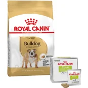 Набор сухого корма Royal Canin Adult Bulldog 12 кг + лакомство Educ 30 шт в подарок