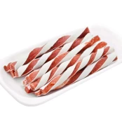 Лакомство AlfPet AS49 для собак, утиный спиральный сэндвич, 500 г