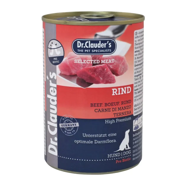 Влажный корм Dr.Clauder's Selected Meat Beef для собак, говядина, 400 г