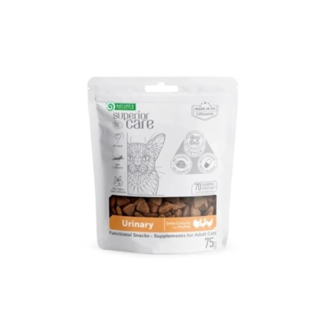 Ласощі Nature's Protection urinary with poultry for snack, для дорослих кішок з птахом, 75 г