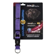 Комплект AnimAll VetLine Double Guard нашийник з протипаразитарною стрічкою, 25 мм, 400 - 500 мм, пурпурний