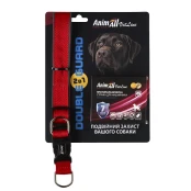 Комплект AnimAll VetLine Double Guard нашийник з протипаразитарною стрічкою, 25 мм, 400 - 500 мм, червоний