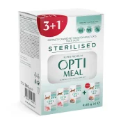 Набір волого корму Optimeal для стерилізованих котів, 3+1, 85 г