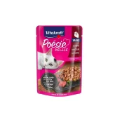 Вологий корм Vitakraft Poesie Delice для котів, серця в соусі, 85 г