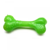 Іграшка Comfy Mint Dental Bone для собак, кістка з виступами, пластикова, зелена, 16.5 см