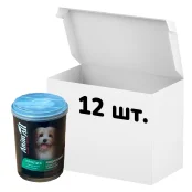 Упаковка консервов AnimAll для собак, с кроликом и кроличьей печенью, 375 г, 12 штук