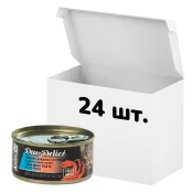 Упаковка консервів AnimAll Duo Delice для котів, паштет з тунця зі шматочками краба, 80 г, 24 штуки