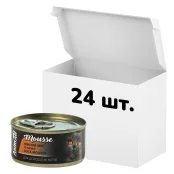 Упаковка консервів AnimAll для котів, ніжний мус із качки, 80 г, 24 штуки