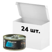 Упаковка консервів AnimAll для котів, ніжний мус із тунця, 80 г, 24 штуки