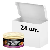 Упаковка консервів AnimAll Platinum для котів, ніжний паштет з качки, 70 г, 24 штуки