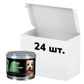 Упаковка консервов AnimAll для собак, с кроликом и кроличьей печенью, 195 г, 24 штуки