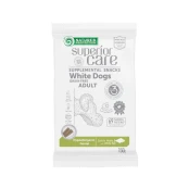 Беззерновые лакомства Nature's Protection Superior Care Hypoallergenic & Dental Care для взрослых собак с белой шерстью, белая рыба, 150 г