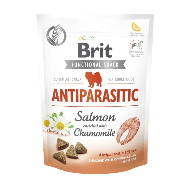 Функціональні ласощі Brit Care Functional Snack Antiparasitic Salmon для собак, з лососем, 150 г