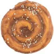 Лакомство Trixie Denta Fun Chewing Pie для собак, жевательный пирог, 9 см, 70 г, 5 штук в упаковке