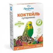 Корм Природа Коктейль Суперменю для волнистых попугаев, 500 г