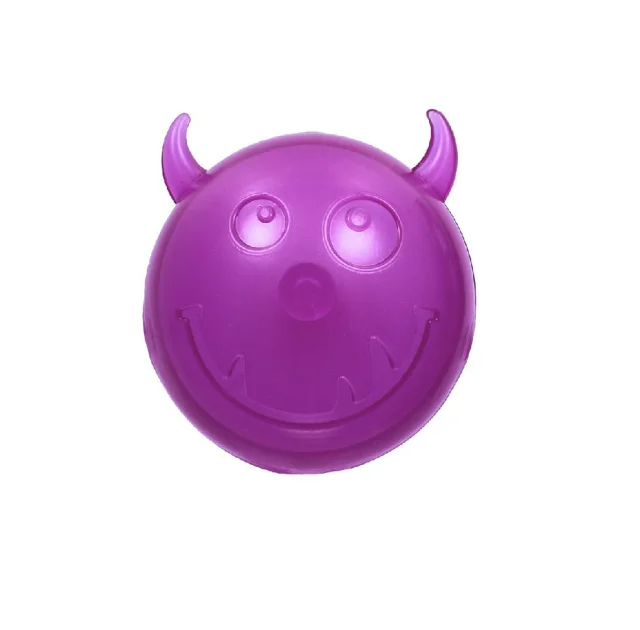 Мяч AnimAll Fun для собак чёртик с пищалкой, 75 мм, фиолетовый