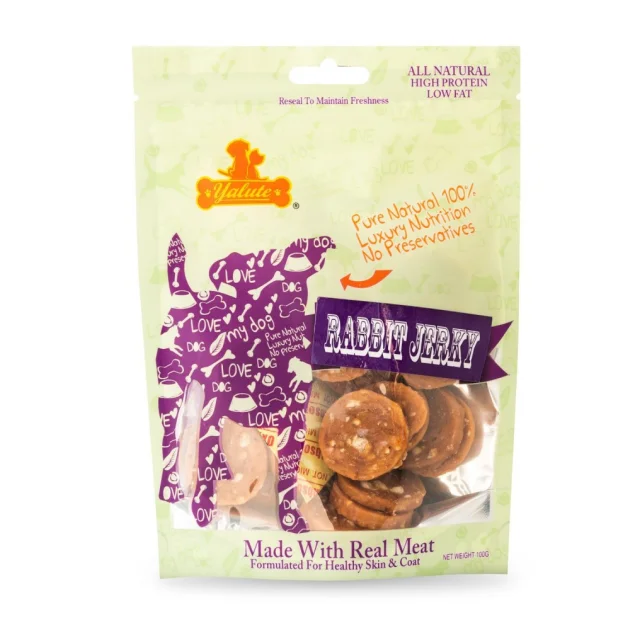 Ласощі Yalute Rabbit and Banana Chips для собак, кролик та банан, 100 г