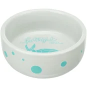 Миска Trixie Ceramic Bowl з принтом кролика, для гризунів, керамічна, діаметр 11 см, 250 мл