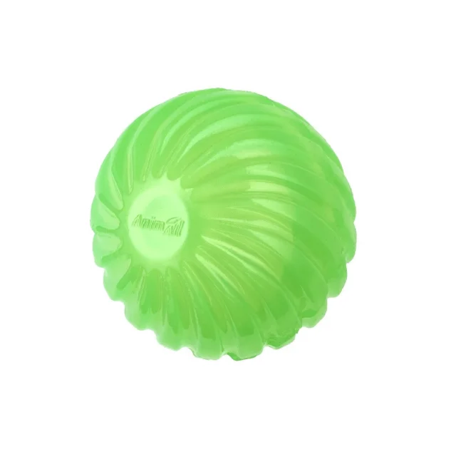 Мяч AnimAll Fun волна с пищалкой для собак и кошек, 75 мм, зеленый