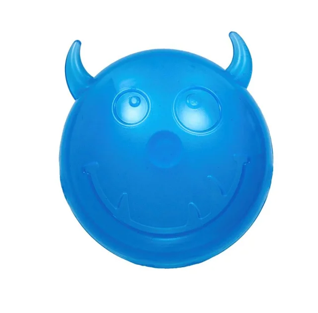 Мяч AnimAll Fun чёртик с пищалкой для собак и кошек, 65 мм, синий