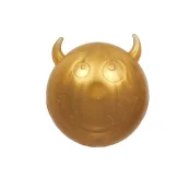 М'яч AnimAll Fun чортик із пищалкою для собак та котів, 45 мм, золотий