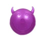 М'яч AnimAll Fun чортик із пищалкою для собак та котів, 65 мм, фіолетовий