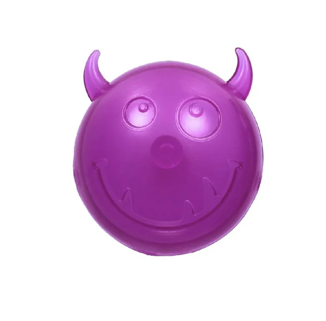 Мяч AnimAll Fun чёртик с пищалкой для собак и кошек, 65 мм, фиолетовый