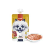 Крем-суп Wanpy Beef Carrot&Pea для собак, говядина с морковью, 90 г