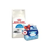 Сухий корм Royal Canin Indoor 27 для домашніх кішок, 3.5 кг + наповнювач Catsan 5 л у подарунок
