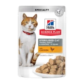 Вологий корм Hill's Science Plan Sterilised Cat Adult Chicken для стерилізованих котів, з куркою, 85 г